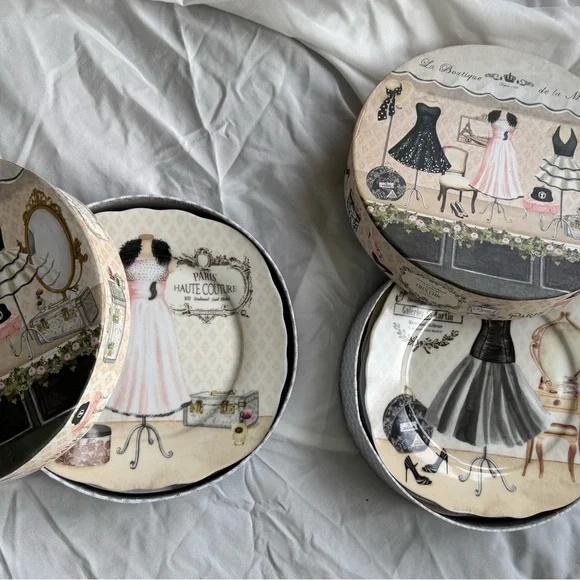 Nostalgia Tres Chic Coffee & Tea Set - Black, White, Pink - Picture 4 of 12